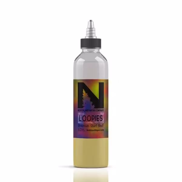 Northland Vapor Loopies Short Shot Mockup With Reflection Northland Vapor Loopies Short Shot Mockup With Reflection