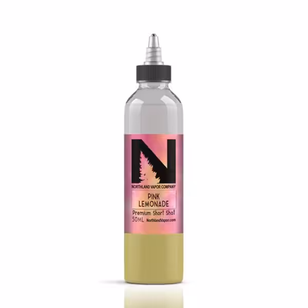 Northland Vapor Pink Lemonade Short Shot Mockup With Reflection