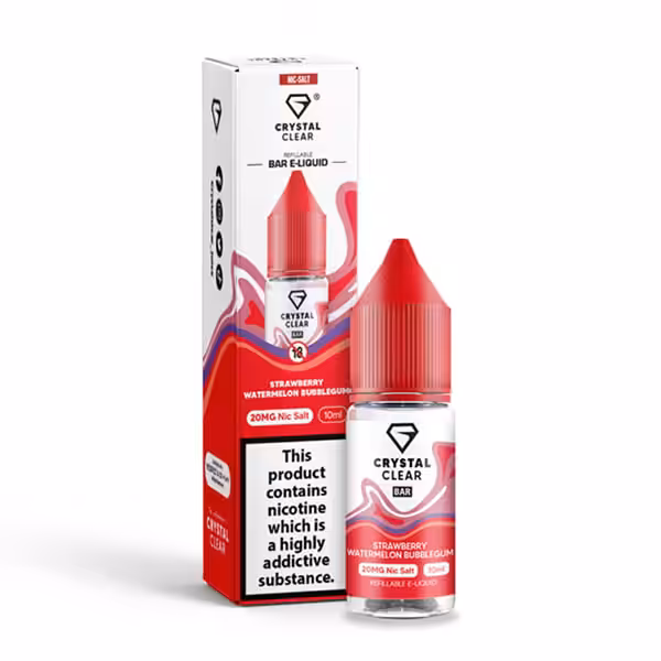 Crystal Clear Bar Salts Strawberry Watermelon Bubblegum