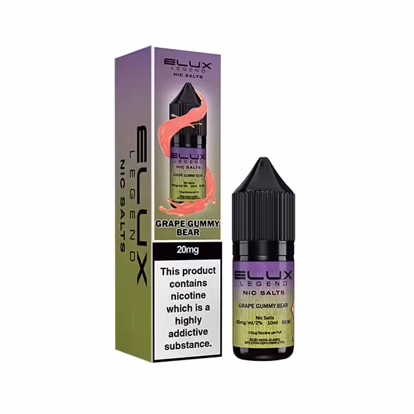 Elux Nic Salts Grape Gummy Bear Elux Nic Salts Grape Gummy Bear