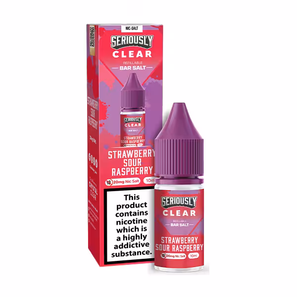 Seriously Clear Strawberry Sour Raspberry Bar Salts Seriously Clear Strawberry Sour Raspberry Bar Salts